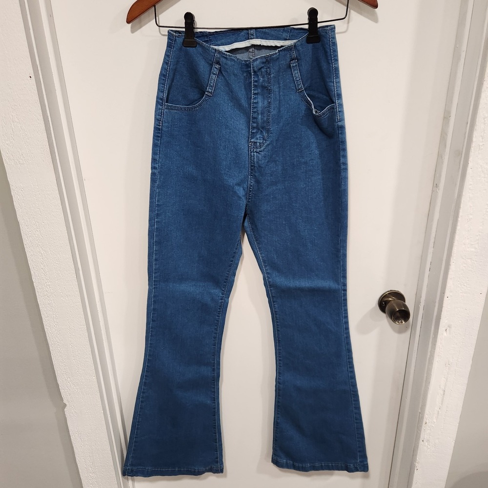 Flare Blue Denim Jeans, Stretchy, 3 Color Collection, Women's Medium, NWT